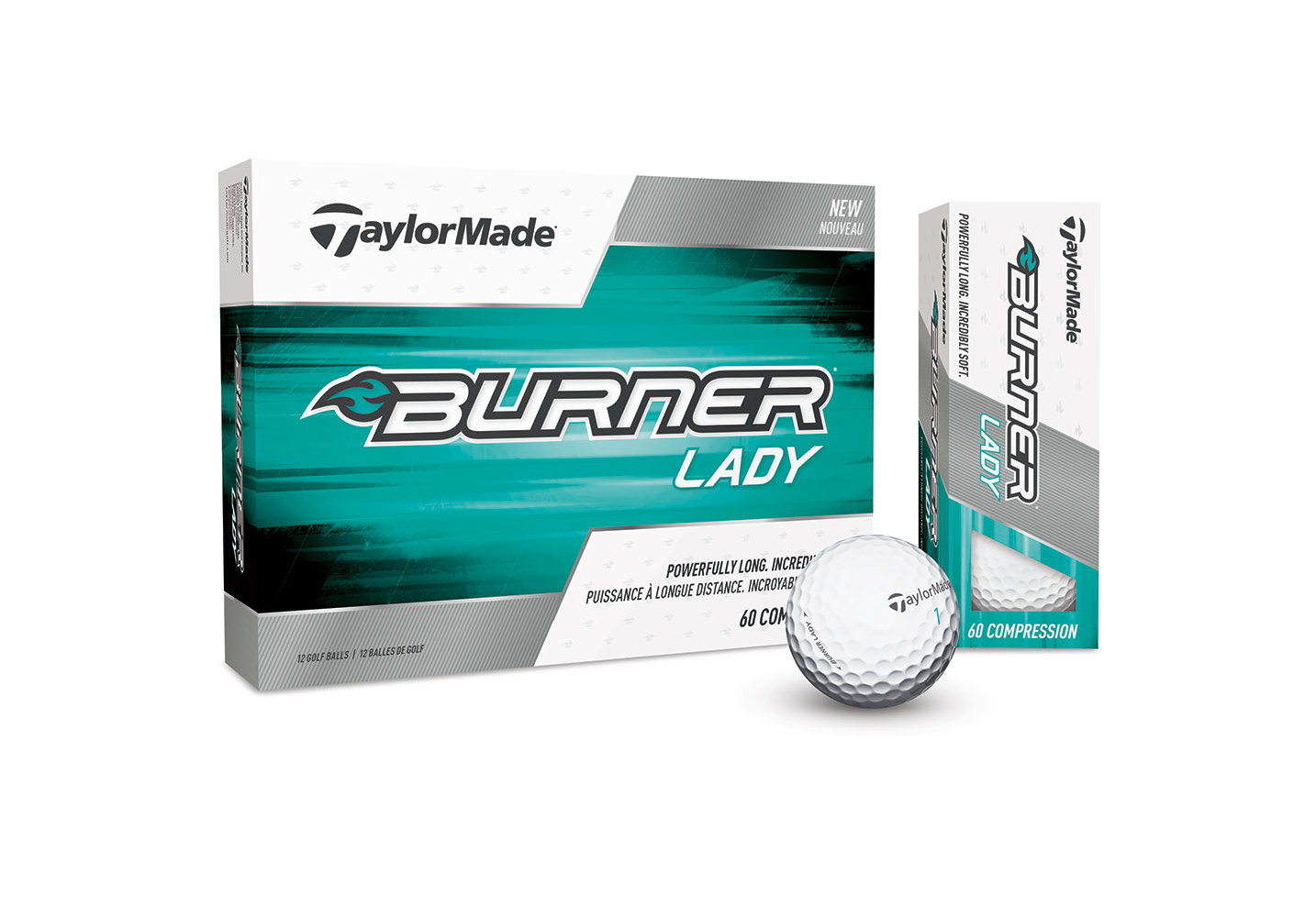 TaylorMade Ladies Burner Golf Balls (12 Balls)