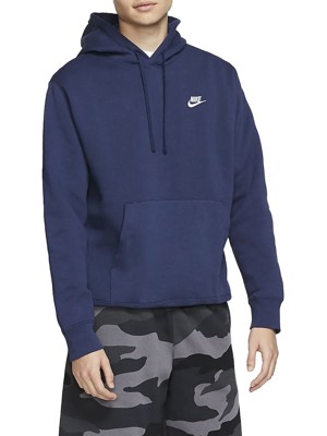 Nike Mens Sportswear Club Brushed Back Fleece Pullover Hoodie