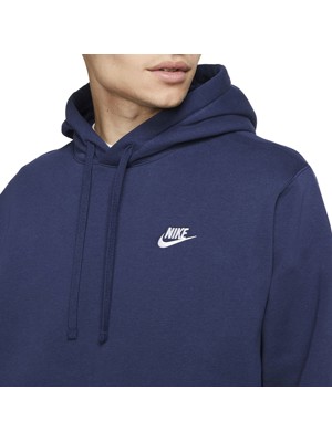 Nike Mens Sportswear Club Brushed Back Fleece Pullover Hoodie