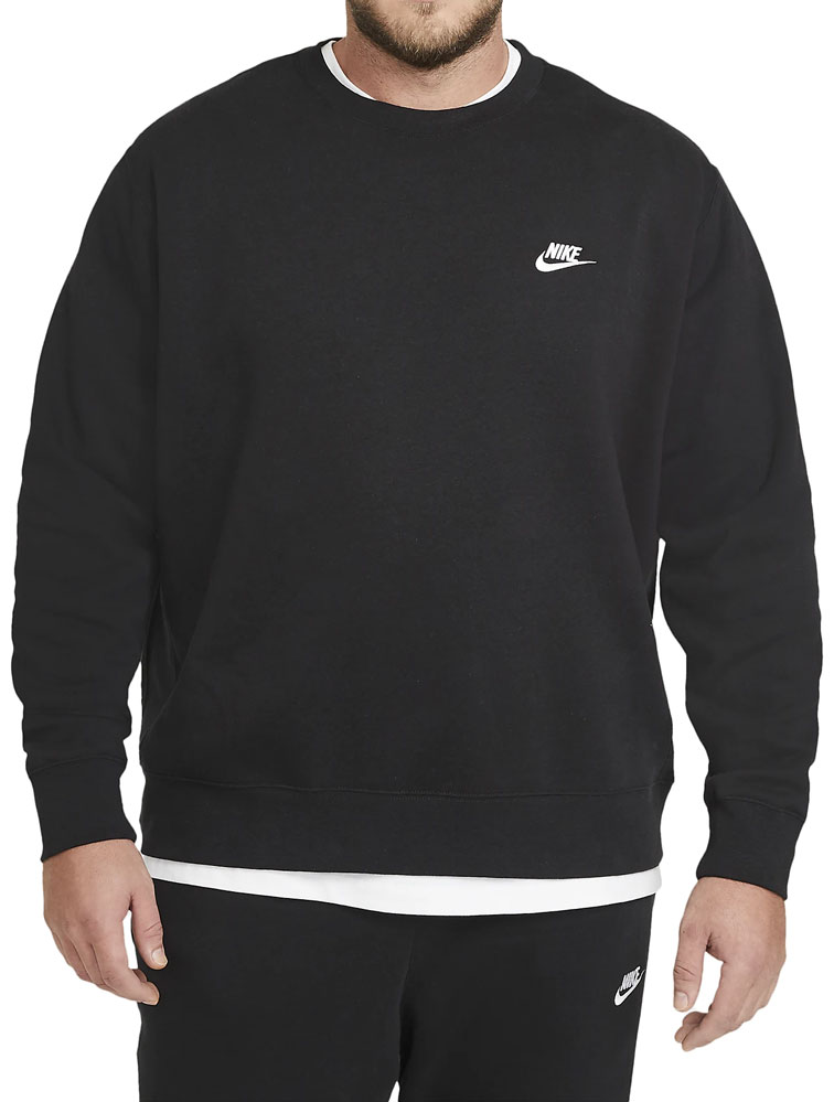 Nike Sportswear CLUB CREW - Sweatshirt - black/white/black