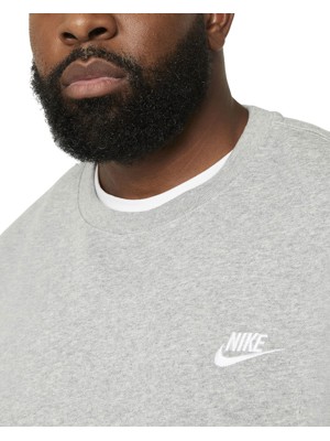 Nike Mens Sportswear Club Brushed Back Fleece Crew Sweater