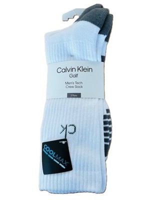 Calvin Klein Mens Tech Crew Socks (3 Pairs)