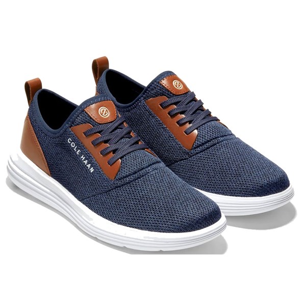 Cole Haan Mens Grandsport Journey Knit Trainer Lace Shoes - Golfonline