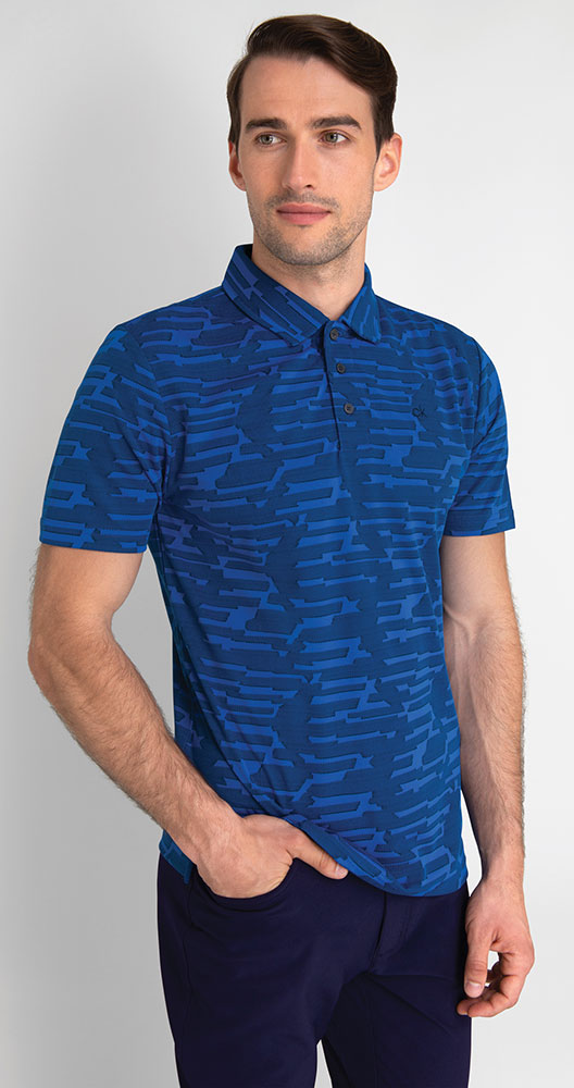 Calvin Klein Mens Aztec Polo Shirt - Golfonline