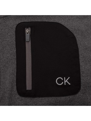 Calvin Klein Mens Planet Half Zip Fleece Pullover - Platinum Collection