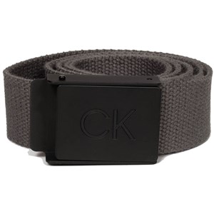 Calvin Klein Mens Monogram Buckle Belt - Platinum Collection