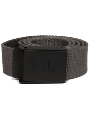 Calvin Klein Mens Monogram Buckle Belt - Platinum Collection