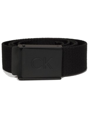 Calvin Klein Mens Monogram Buckle Belt - Platinum Collection