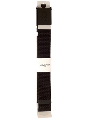 Calvin Klein Mens Monogram Buckle Belt - Platinum Collection