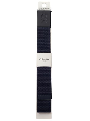 Calvin Klein Mens Monogram Buckle Belt - Platinum Collection