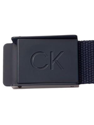 Calvin Klein Mens Monogram Buckle Belt - Platinum Collection