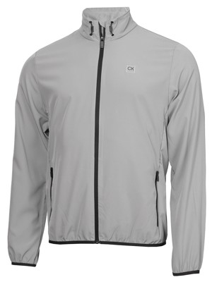 Calvin Klein Mens Motion Full Zip Windbreaker Sweater - Platinum Collection
