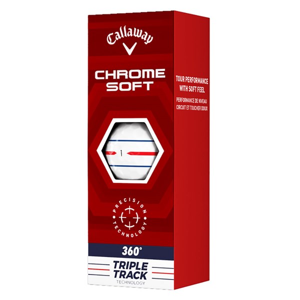 calaway chrome soft 360 triple track golf balls ex2
