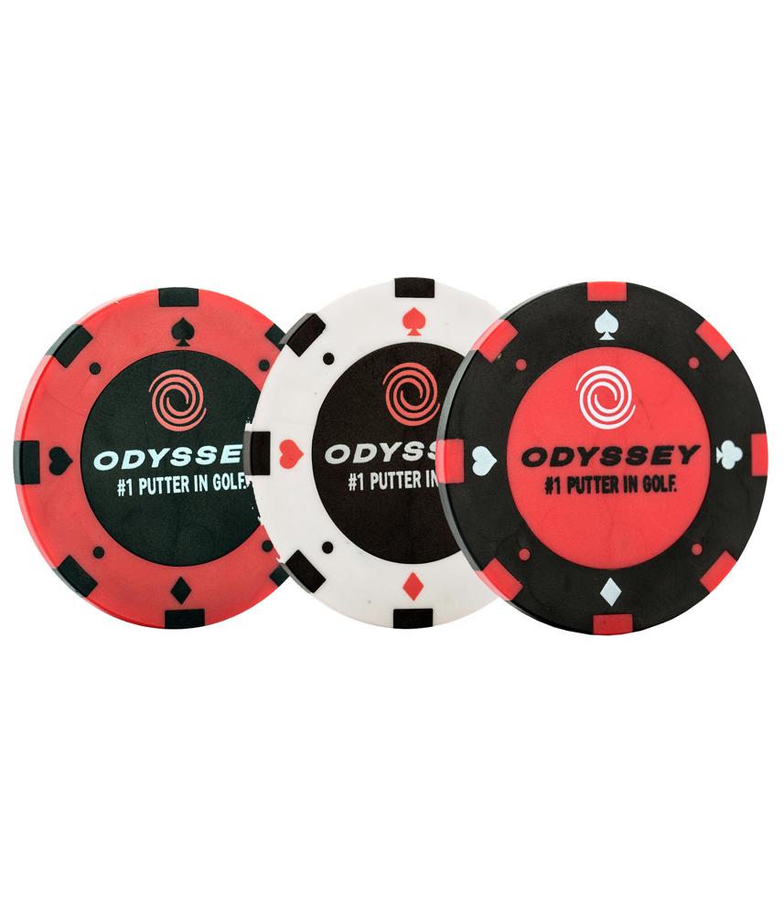 Odyssey Poker Chip Ball Markers (3 Pack)