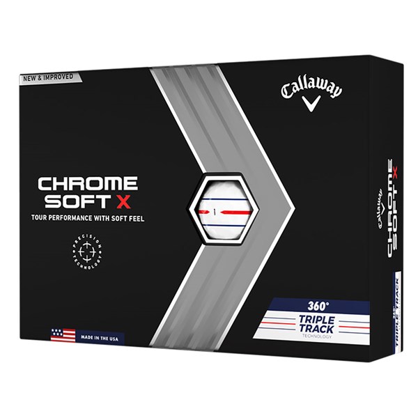 Limited Edition - Callaway Chrome Soft X 360 Triple Track Golf Balls (12 Balls)