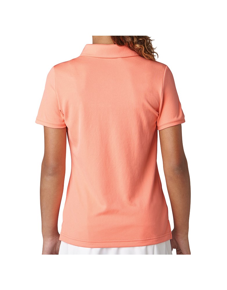Adidas Girls Short Sleeve Solid Polo Shirt | Golfonline