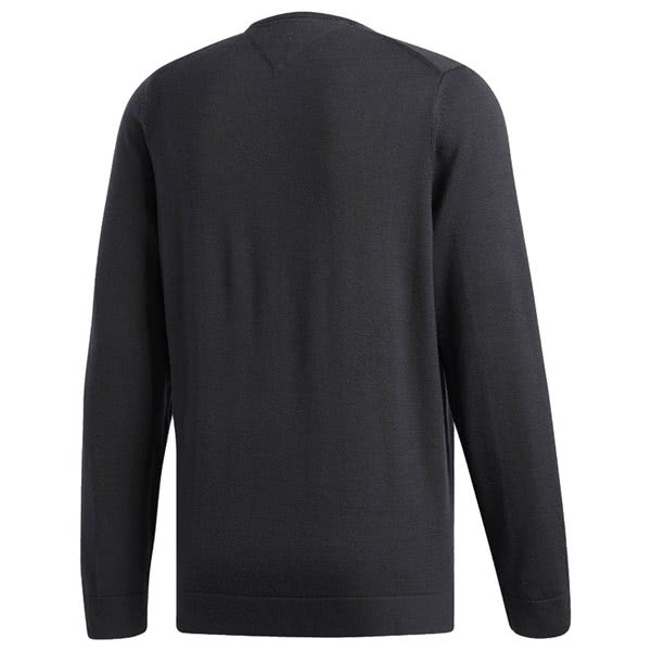 adidas Mens adiPure Merino Plaited Pima V-Neck Sweater - Golfonline