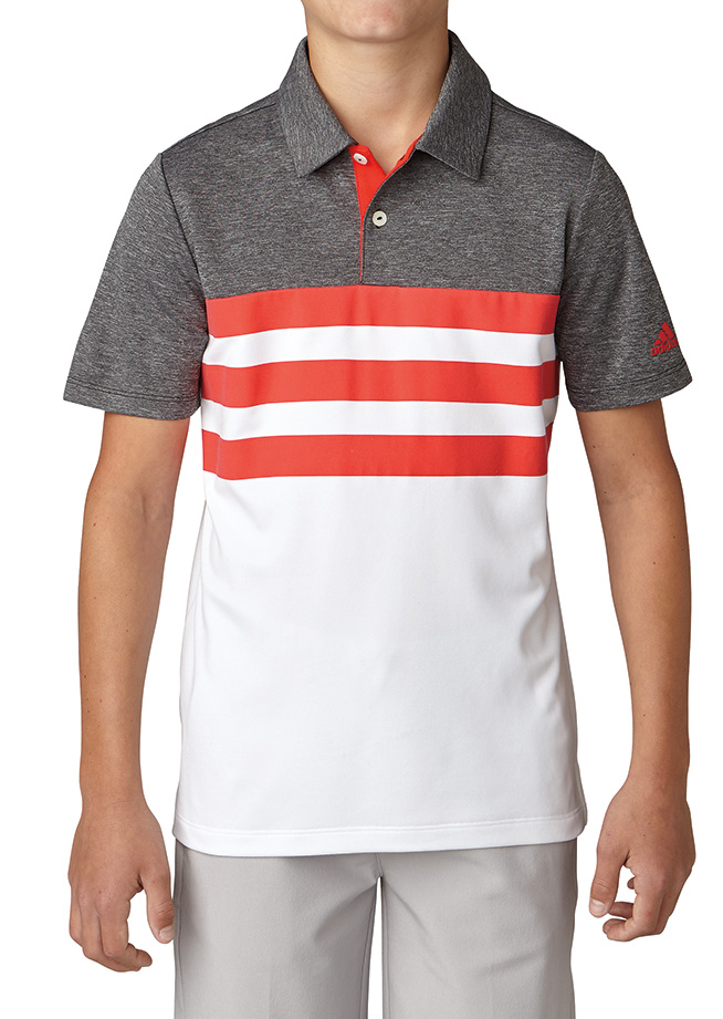 Adidas Boys 3-Stripes Fashion Polo Shirt | Golfonline