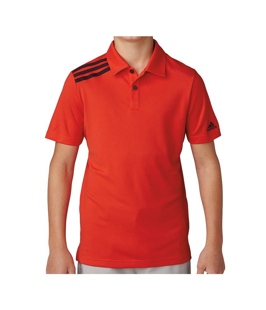  Adidas  Boys  3 Stripes Solid Polo  Shirt  in a Sporty Look 