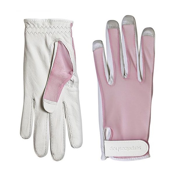 cg00800 leather ladies golf glove pink ex1