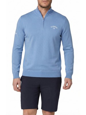 Callaway Mens Blended Merino Quarter Zip Sweater