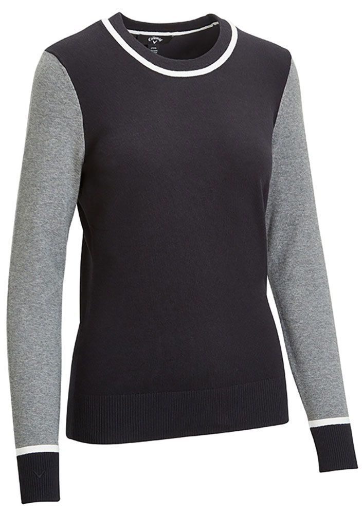 Callaway Ladies Colour Block Crew Neck Sweater - Golfonline