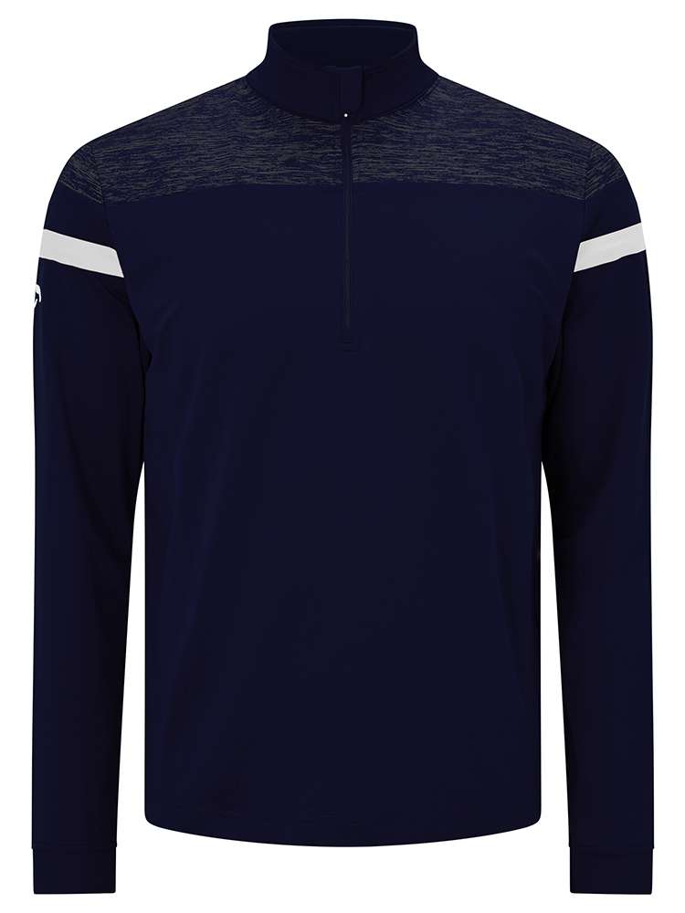 Callaway Mens Long Sleeve Heathered Knit Thermal Pullover - Golfonline