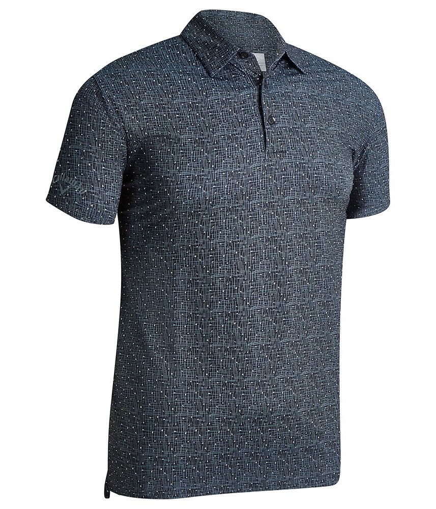 Callaway Mens Micro Texture Print Polo Shirt - Golfonline