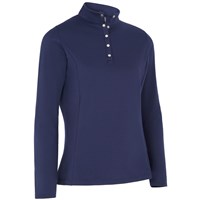 Callaway Ladies Thermal Long Sleeve Fleece Back Jersey Polo Shirt