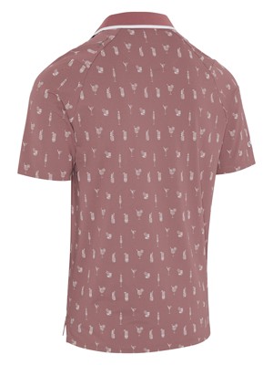 Callaway Mens Geo Cocktail Print Polo Shirt