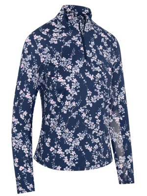 Callaway Ladies Snowy Floral Sun Protection Pullover