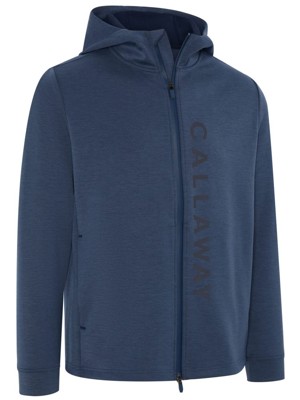 Callaway Mens Pure Blend Mid Layer Full Zip Hooded Jacket