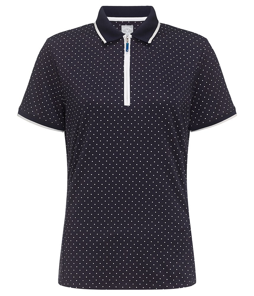 Callaway Ladies Polka Dot Short Sleeve Polo Shirt | GolfOnline