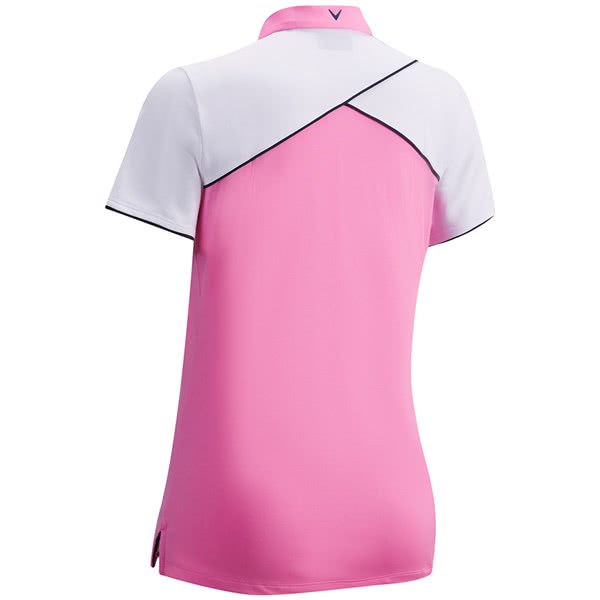 Callaway Ladies Quarter Zip Colour Block Polo Shirt - Golfonline