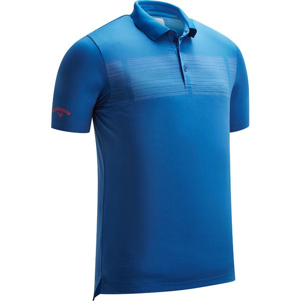 Callaway Mens Birdseye Chest Print Polo Shirt