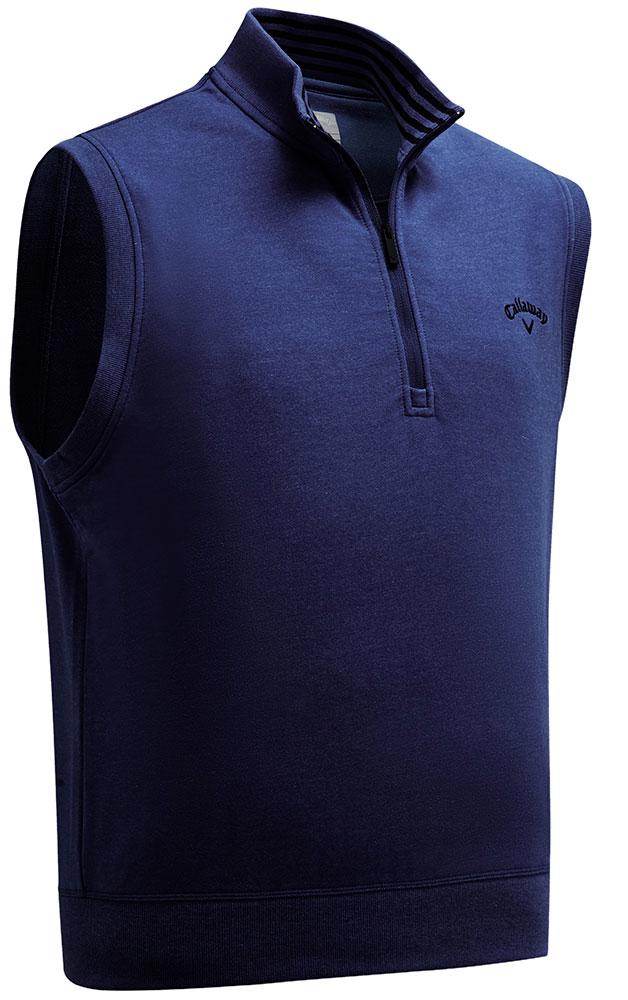 Callaway Mens French Terry Quarter Zip Vest