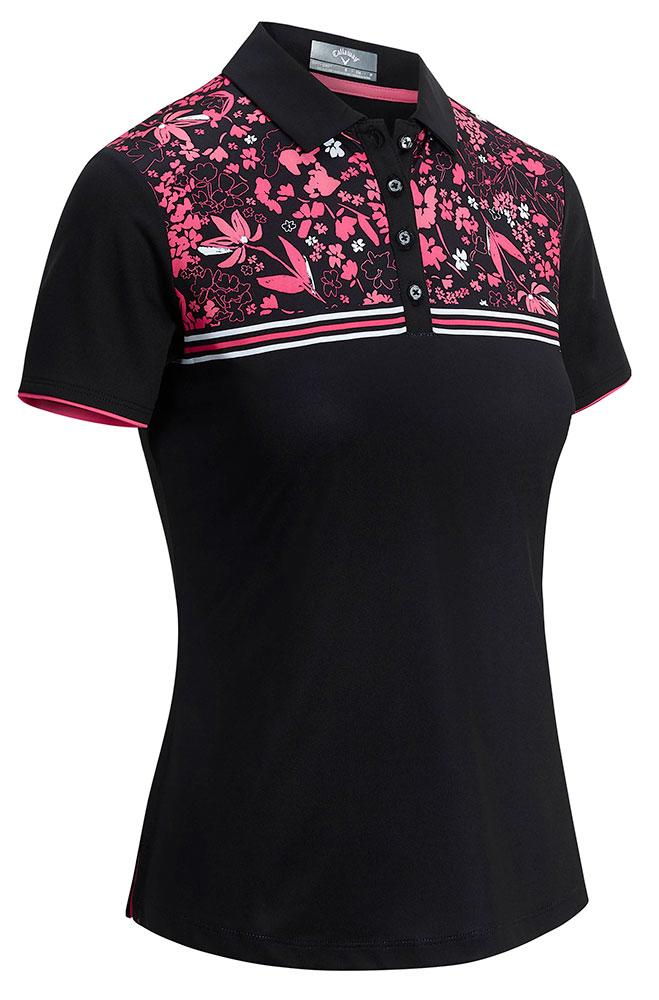 Callaway Ladies Block Multi Floral Print Polo Shirt