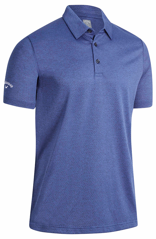 Callaway Mens Heathered Jacquard Polo Shirt - Golfonline