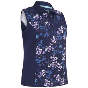 Callaway Ladies Allover Butterfly Floral Printed Polo Shirt