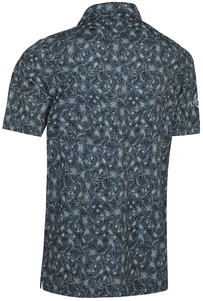 Callaway Mens All Over Outline Floral Print Polo Shirt - Golfonline