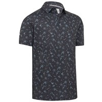 Callaway Mens All Over Golf and Tucan Print Polo Shirt