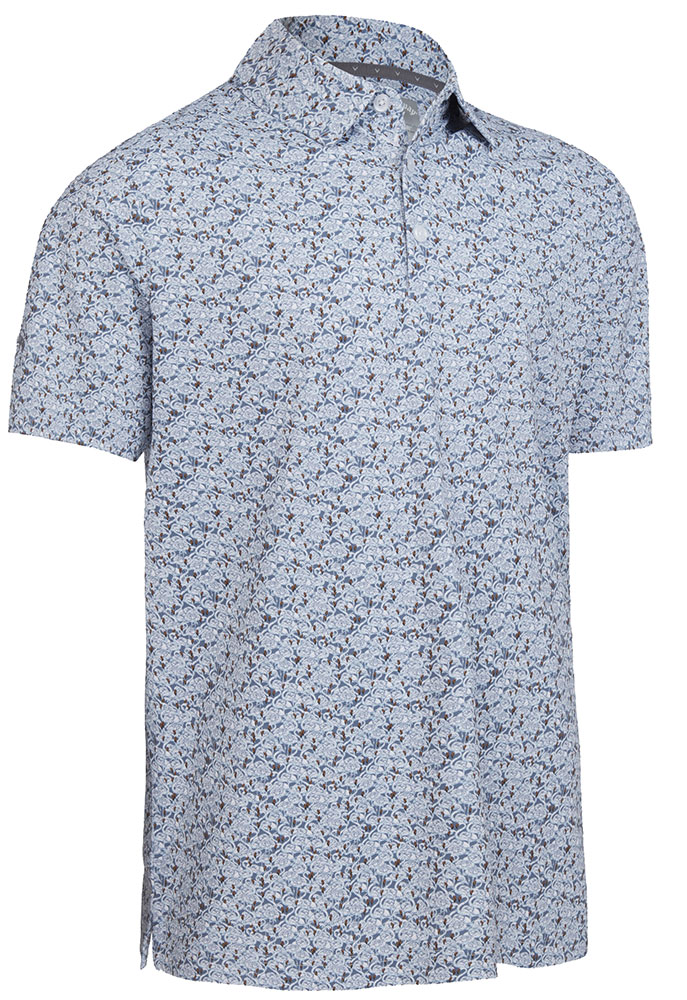 Callaway Mens All Over Flamingo Print Polo Shirt - Golfonline