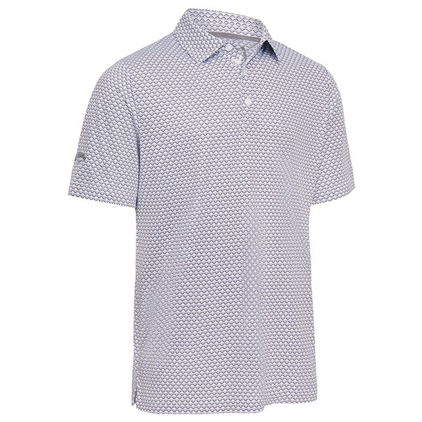 Callaway Mens Trademark Ombre Chev Print Polo Shirt - Golfonline