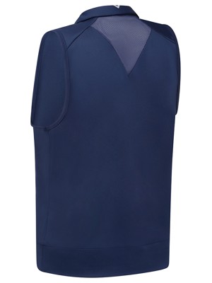 Callaway Ladies Waist Length Mesh Detail Sleeveless Polo Shirt - SALE