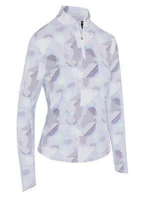 Callaway Ladies Active Geo Print Sun Protection Pullover