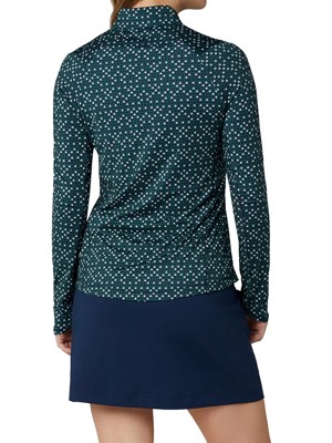 Callaway Ladies Fashion Printed Sun Protection 1/4 Zip Pullover