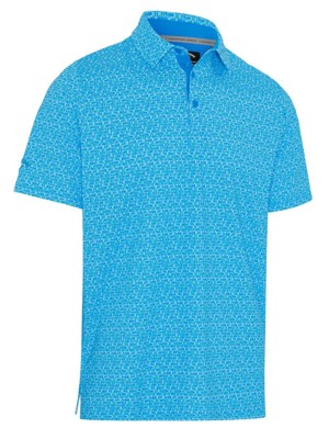 Callaway Mens Tile Gingham Print Polo Shirt - SALE