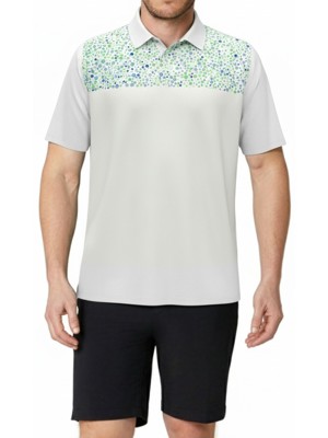 Callaway Mens Driving Range Engineered Print Polo Shirt - SALE