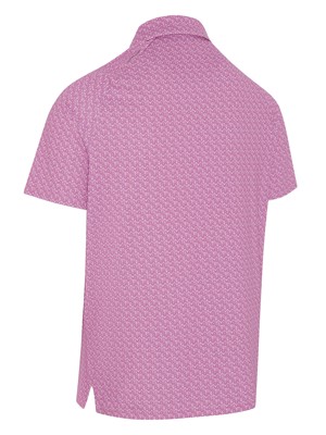 Callaway Mens Timeless Chev Print Polo Shirt