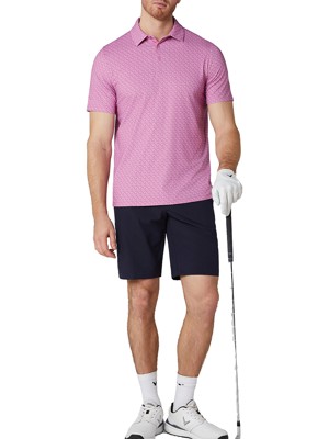 Callaway Mens Timeless Chev Print Polo Shirt